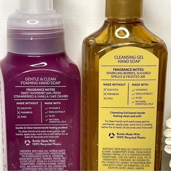 Bath & Body Works Hand Soap Fall Winter Holiday Raspberry Jam Golden Berry NWT - Picture 4 of 4